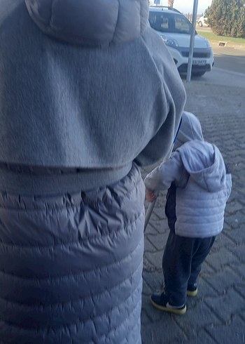 Gri Kuşaklı Yün Kaban - Görsel 2