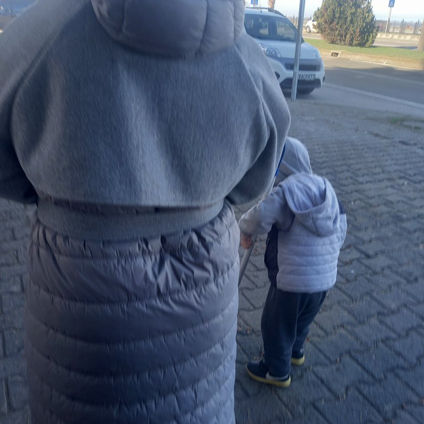 Gri Kuşaklı Yün Kaban - Görsel 2