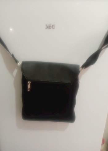 Siyah Deri Kadın Omuz Çantası - Görsel 2