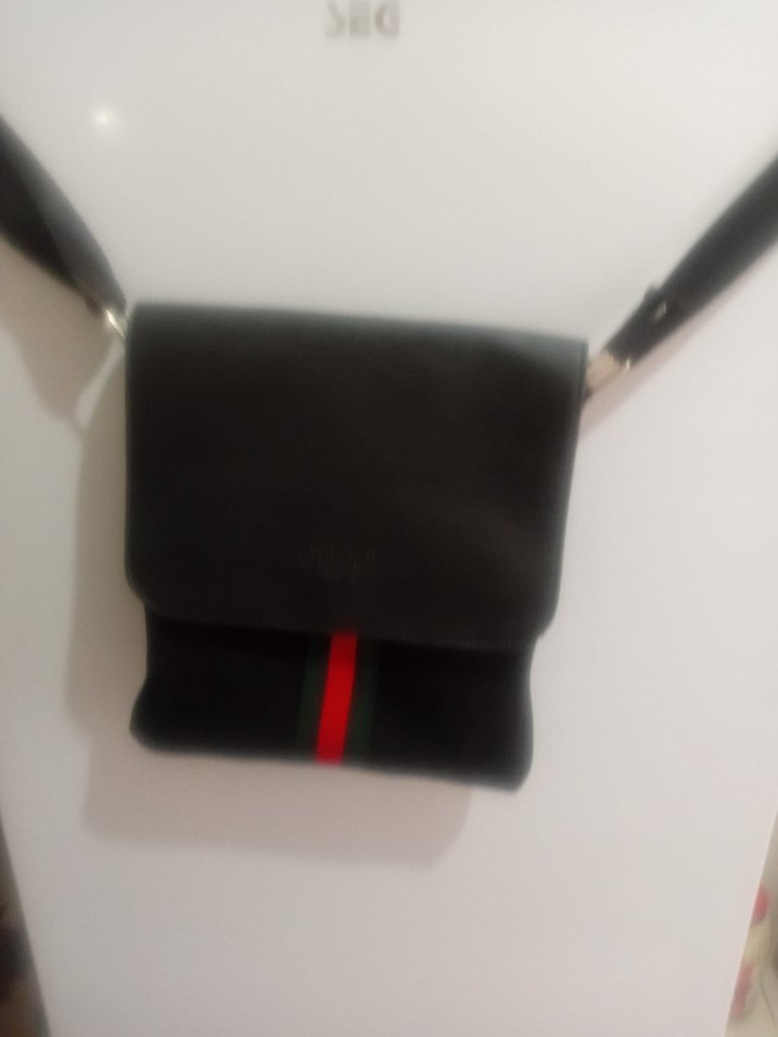 Siyah Deri Kadın Omuz Çantası - Görsel 3