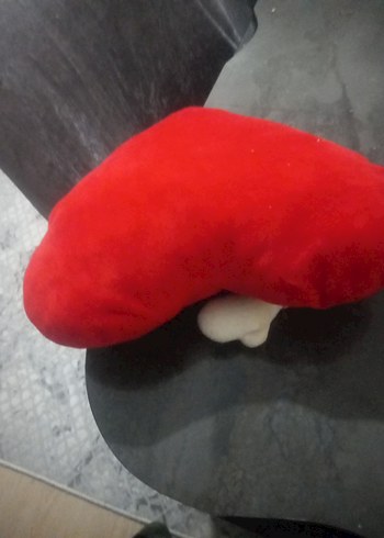 Kırmızı Kalp Figürlü Peluş Oyuncak - Görsel 4