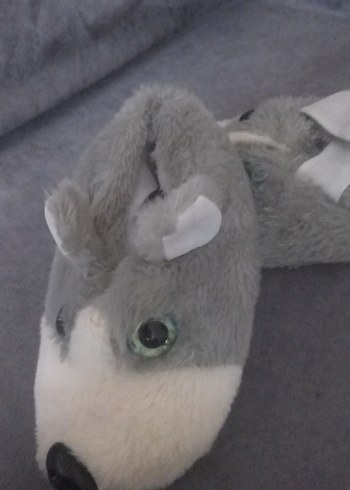 Peluş Gri Erkek Çocuk Ev Terliği - Görsel 4