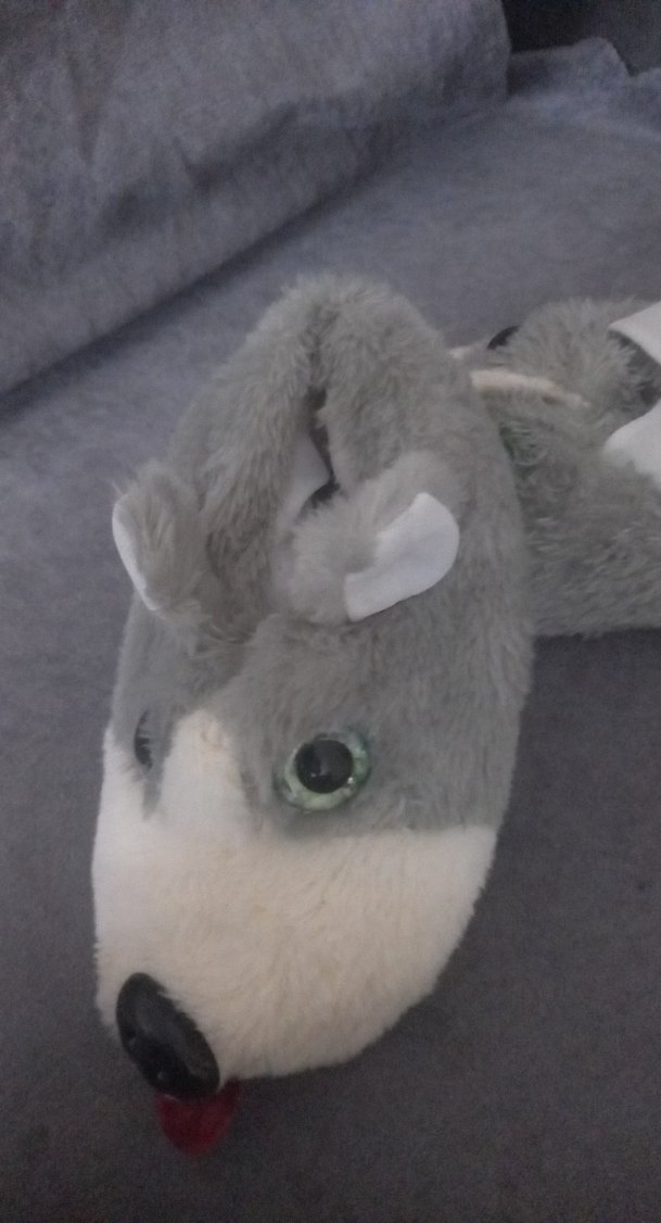 Peluş Gri Erkek Çocuk Ev Terliği - Görsel 3