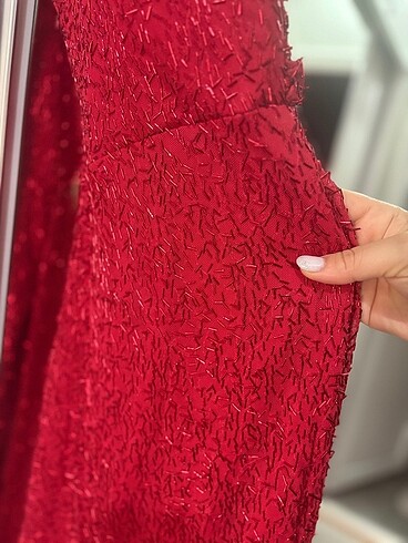 xl Beden kırmızı Renk Abiye elbise