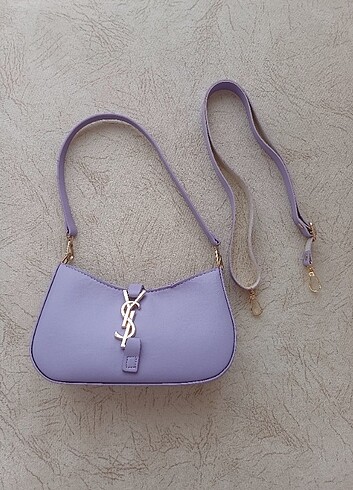 YSL Lila/Mor Çanta (Yedek Askısıyla)
