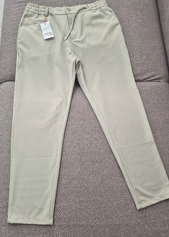 Zara Erkek Zara Bej Rahat Kesim Pantolon