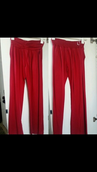 kırmızı yazlık pantolon 