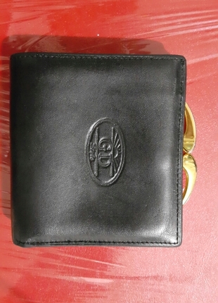 vintage deri mini cüzdan 