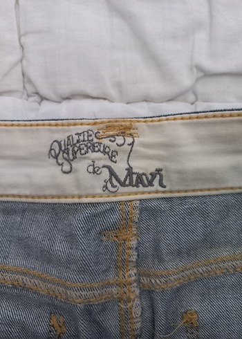 Mavi Jeans Kemerli Lacivert Denim Mini Etek