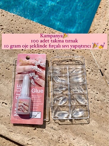 Takma tırnak ve yapıştırıcı