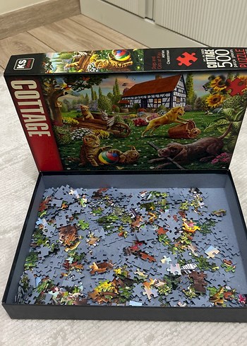 500 Parçalı Renkli Cottage Puzzle