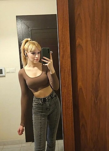 SEAMLESS KAHVERENGİ CROP