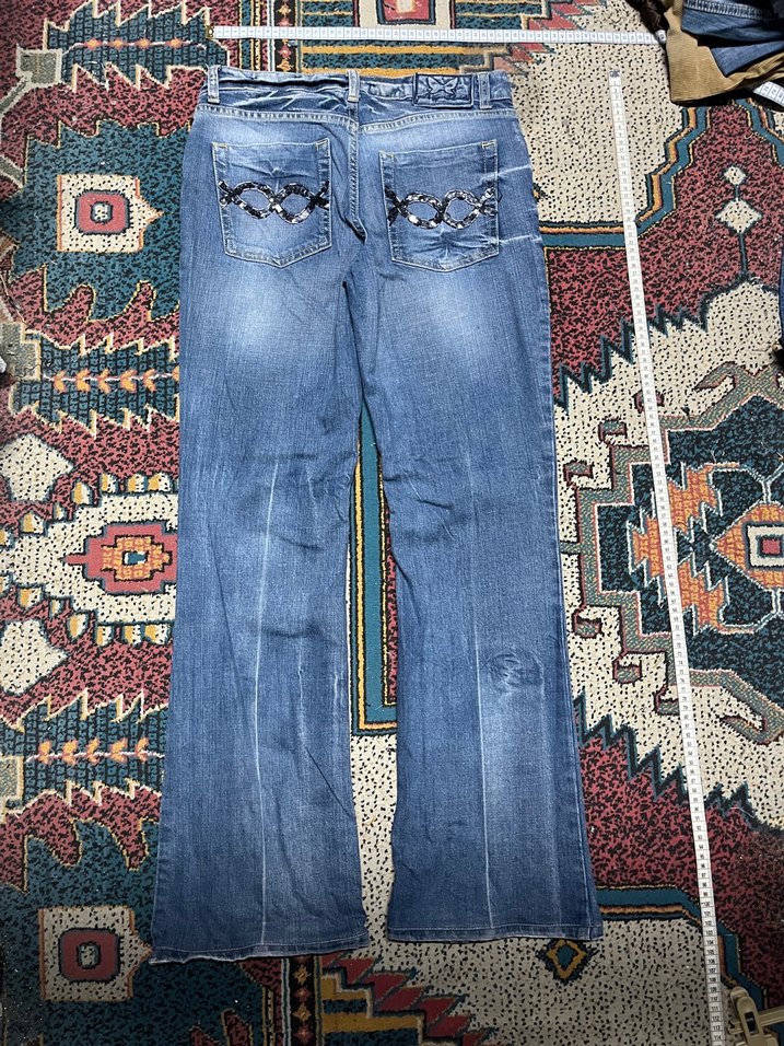 Vintage Y2K İşleme Detaylı Denim — görsel 2/4
