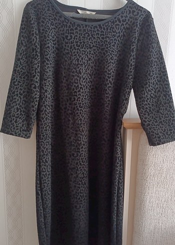 siyah midi elbise - Görsel 5