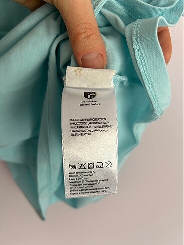 m Beden turkuaz Renk U.S Polo Assn. Açık Mavi T-shirt