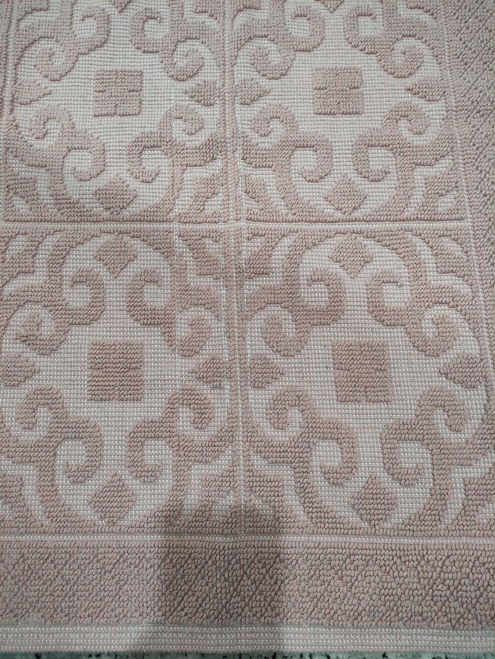 Nakışlı Pembe Banyo Paspası - Görsel 3