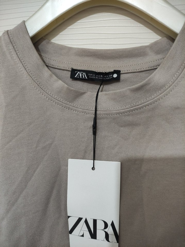 Kadın Bej Uzun Kollu Basic Sweatshirt - Görsel 2