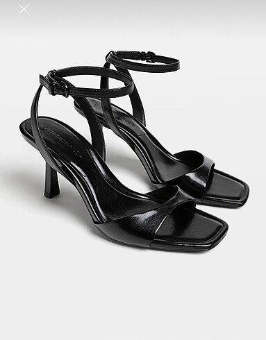 Stradivarius topuklu sandalet ayakkabı