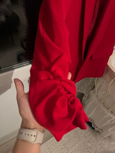 s Beden kırmızı Renk Kırmızı blazer ceket ????
