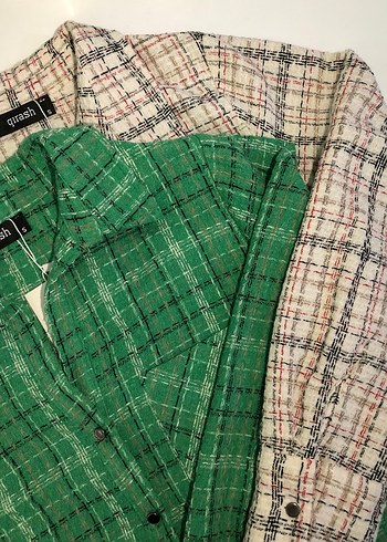 Ekoseli gömlek ceket - Görsel 3