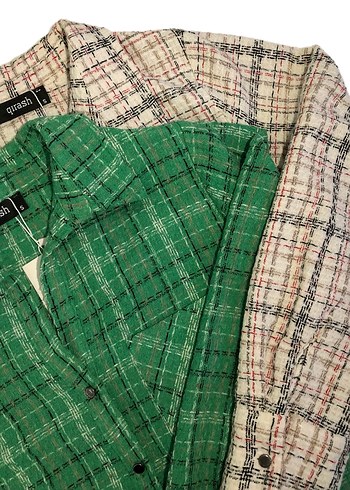 Ekose gömlek ceket - Görsel 3