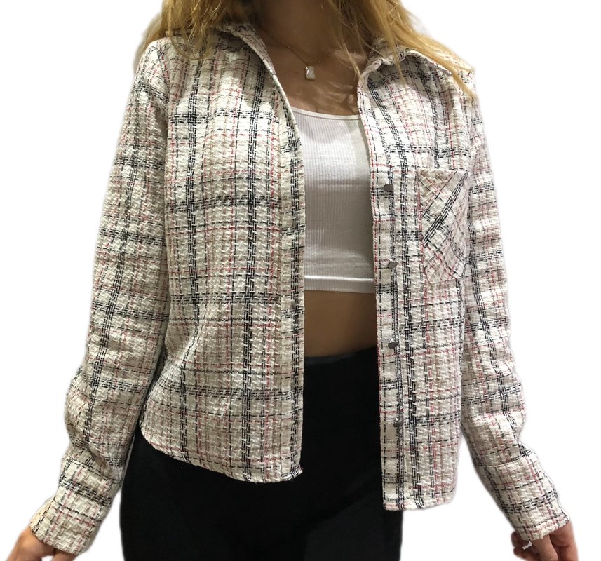 Ekose gömlek ceket - Görsel 2