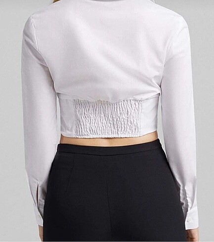 Stradivarius model korse gömlek - Görsel 5