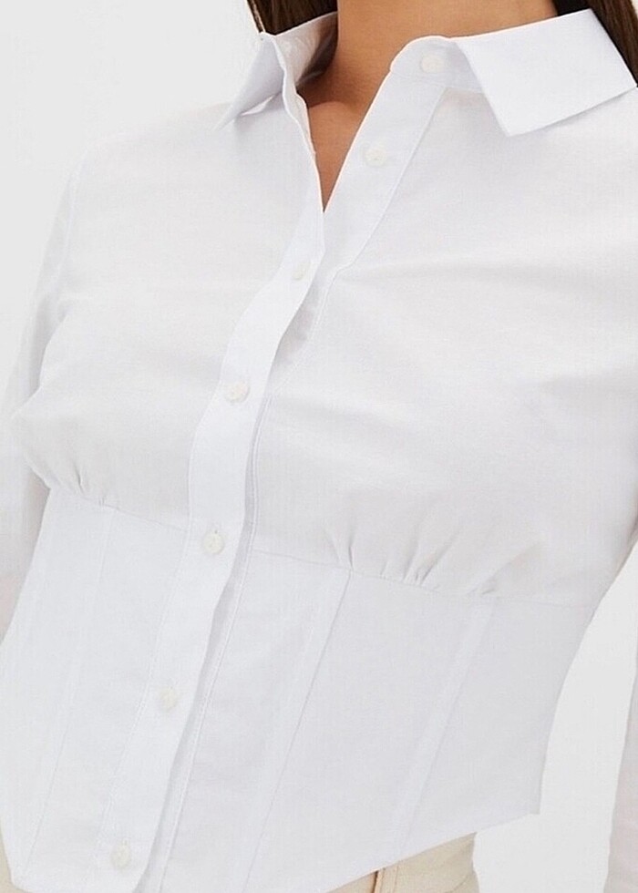 Stradivarius model korse gömlek - Görsel 4