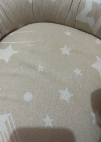 Bej Yıldız Desenli Bebek Yatağı - Görsel 5
