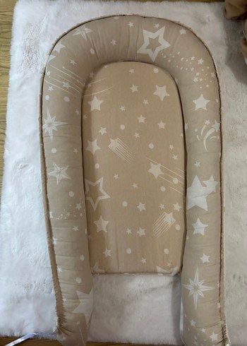 Bej Yıldız Desenli Bebek Yatağı - Görsel 3