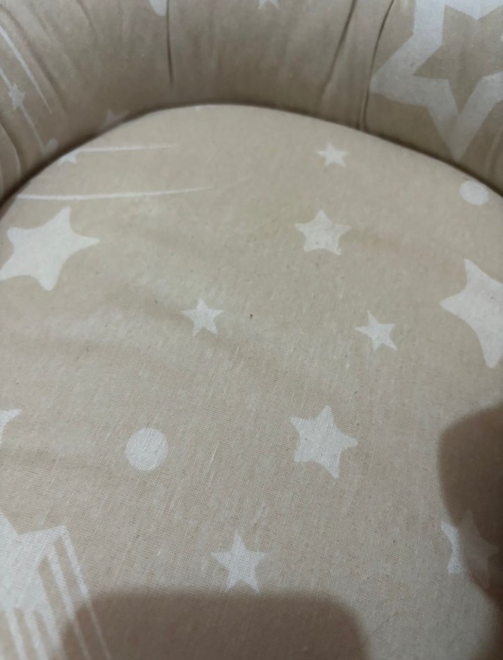 Bej Yıldız Desenli Bebek Yatağı - Görsel 5
