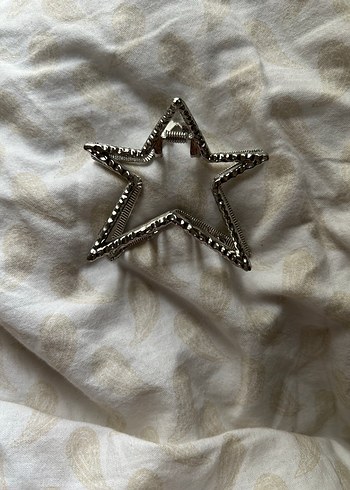 gri metal yıldız toka - Görsel 2