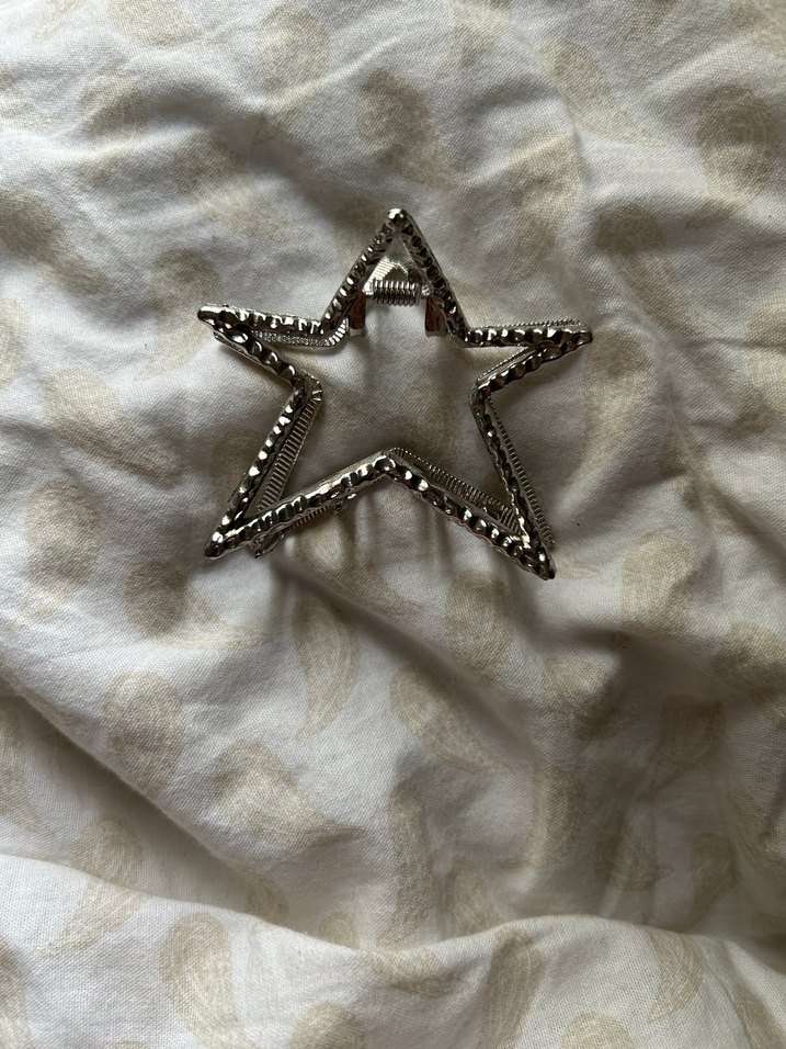 gri metal yıldız toka - Görsel 2