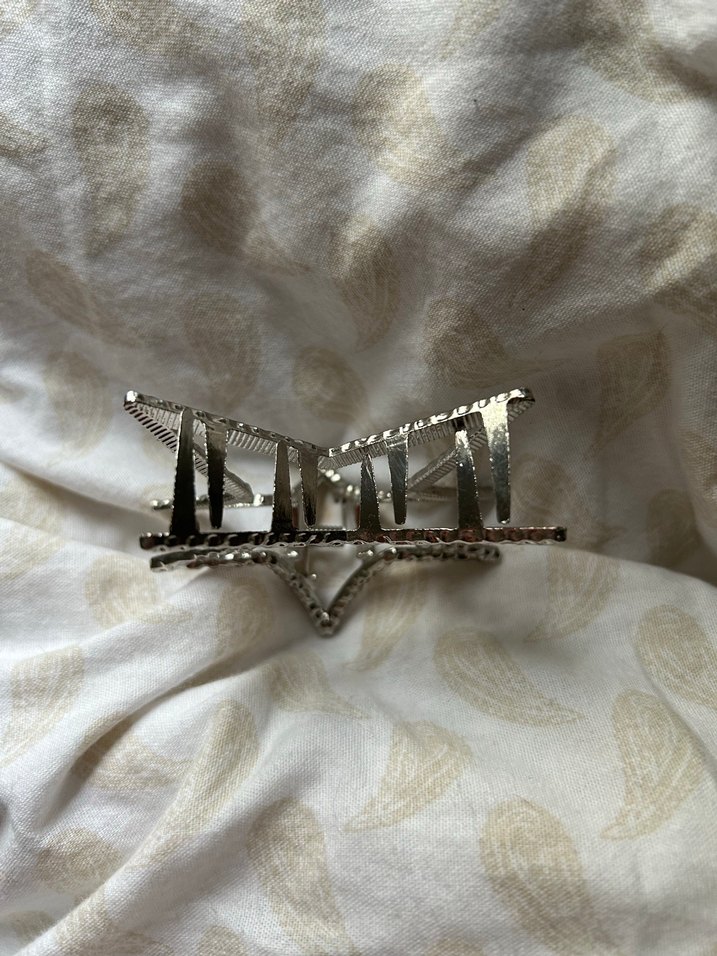 gri metal yıldız toka - Görsel 5