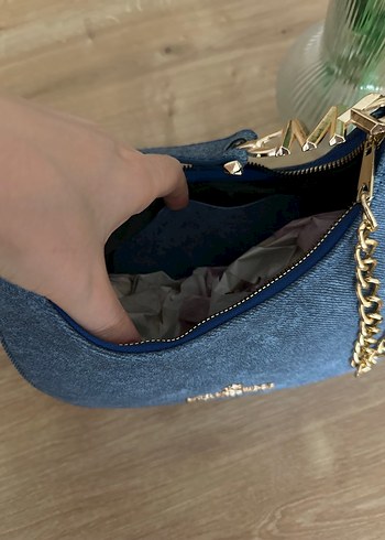 Michael kors denim çanta - Görsel 9