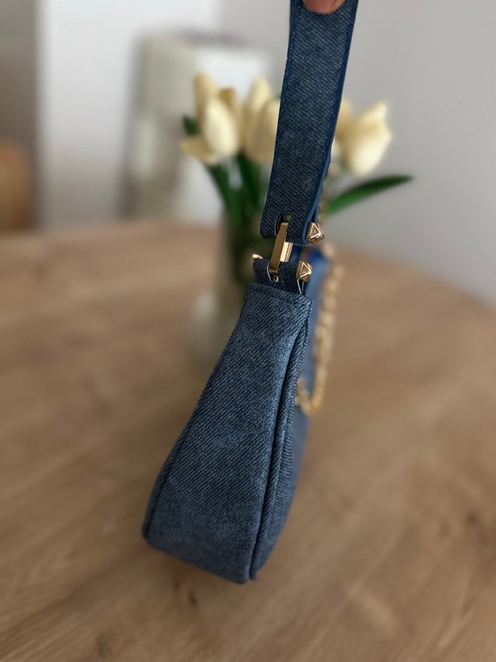 Michael kors denim çanta - Görsel 4