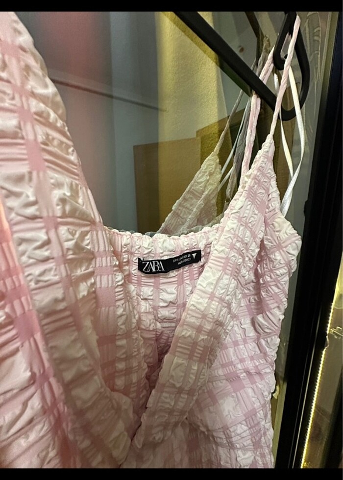 Zara dokulu elbise - Görsel 4