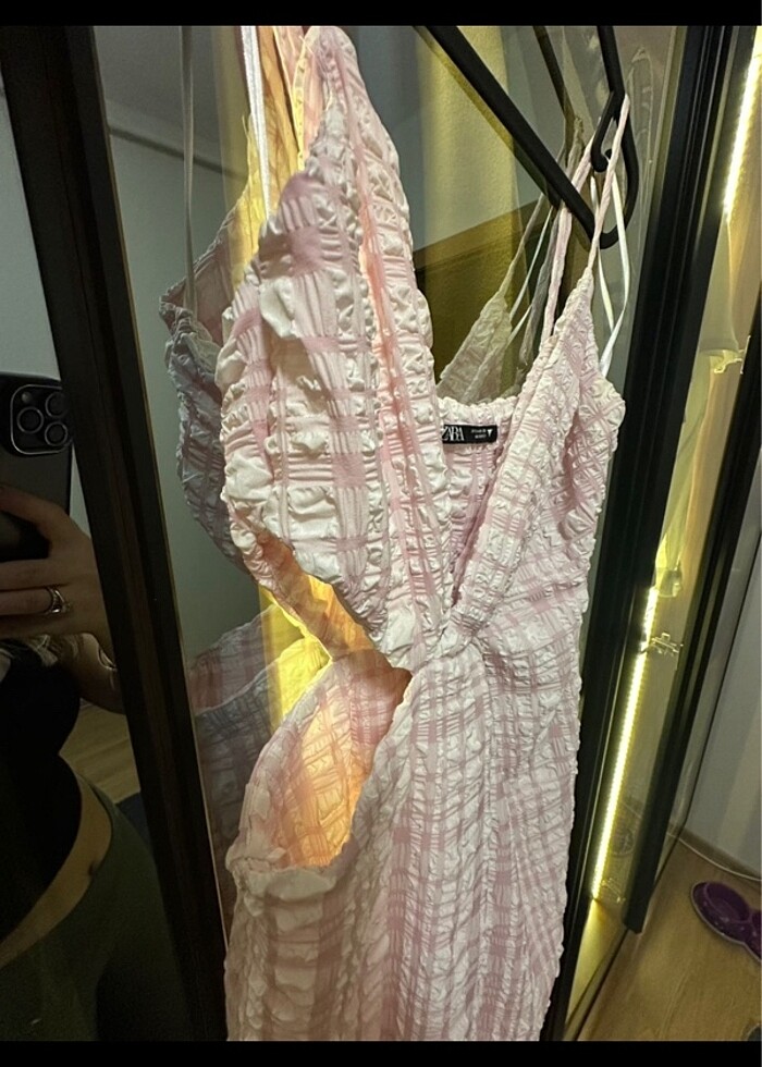 Zara dokulu elbise - Görsel 5