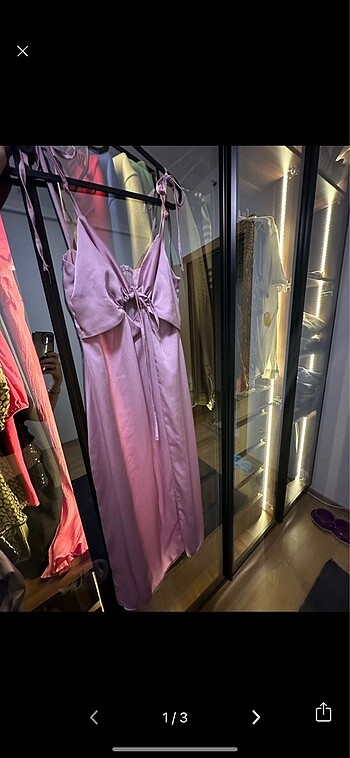 Saten elbise - Görsel 2