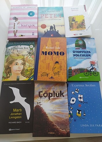 9 adet çoklu kitap