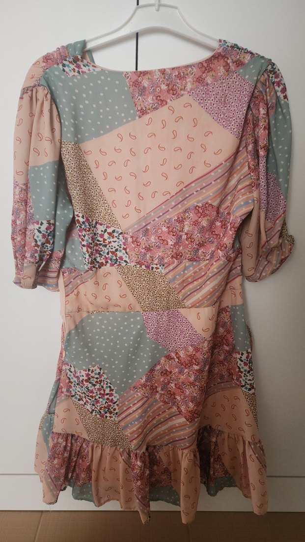 Bohem Çok Renkli mini  Elbise - Görsel 5