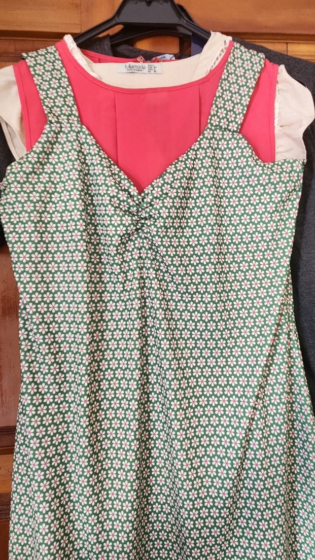 Çiçek Desenli V Yaka Hamile Tunik - Görsel 3