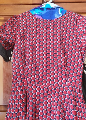 Kırmızı Pilili Uzun Hamile Eteği - Görsel 3