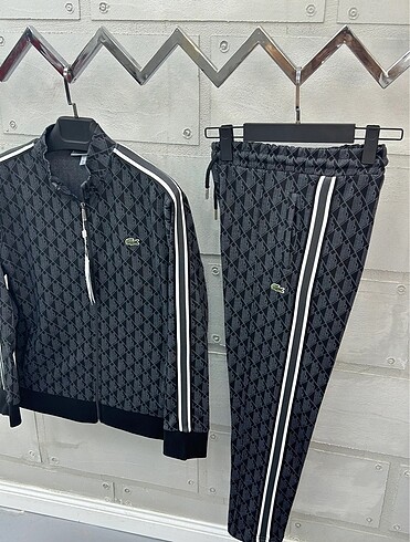 s Beden LACOSTE UNİSEX MONOGRAM EŞOFMAN TAKIMI