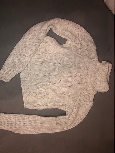 Diğer örme boyunlu crop kazak