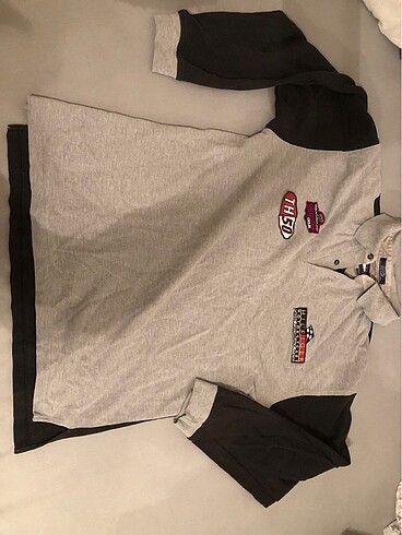 tommy yakalı oversize vintage sweatshirt