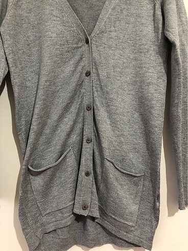 s Beden gri Renk Pull&Bear Mevsimlik İnce Hırka