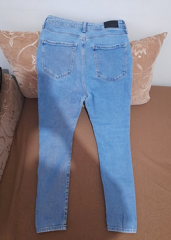 Kadın Mavi Denim Normal Boy Pantolon - Görsel 4