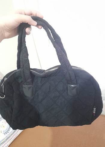 Siyah Fermuarlı Kadın El Çantası - Görsel 10