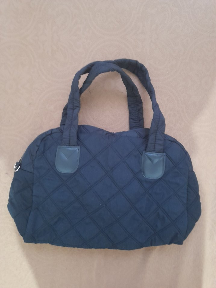 Siyah Fermuarlı Kadın El Çantası - Görsel 5